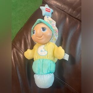 Vintage 1998 Playskool Gloworm Doll Plush Toy, No Glow Pack/Battery